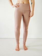 Load image into Gallery viewer, Blush Microstripe Yoga Pants *FINAL SALE*