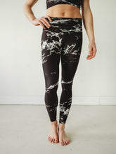 Load image into Gallery viewer, Black Marble Yoga Pants *FINAL SALE*