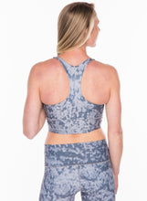 Load image into Gallery viewer, Grey Fog Longline Sports Bra