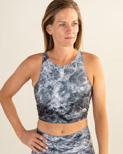 Load image into Gallery viewer, Grey Marble Crop Top