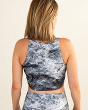 Load image into Gallery viewer, Grey Marble Crop Top