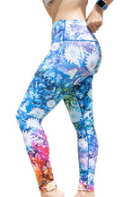 Load image into Gallery viewer, Floral Burst Tie Dye Yoga Pants