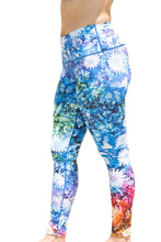 Load image into Gallery viewer, Floral Burst Tie Dye Yoga Pants