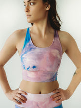 Load image into Gallery viewer, Pink Tie Dye Longline Sports Bra *FINAL SALE*