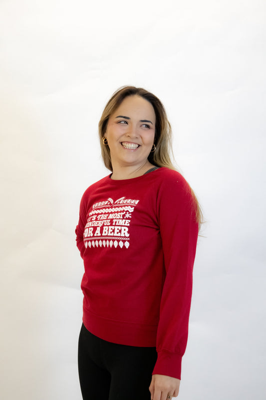 1876 | The Most Wonderful Sweatshirt - Red *FINAL SALE*