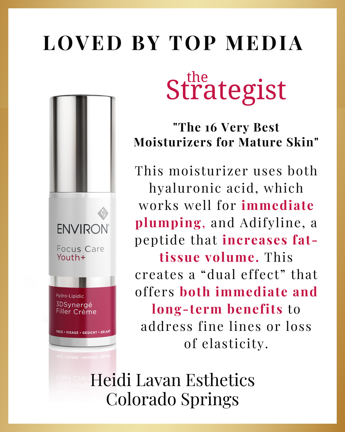 Hydro-Lipidic 3DSynergé™ Filler Crème