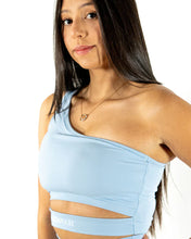 Load image into Gallery viewer, Iron Pulse Stratos Single Strap Bra (Blue) *FINAL SALE*
