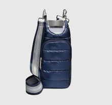 Load image into Gallery viewer, Quilted Quench Puffy Bottle Tote - METALLIC BLUE

