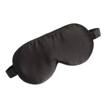 Load image into Gallery viewer, 100% Mulberry Silk Black Sleep Mask
