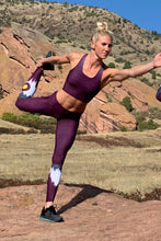 Load image into Gallery viewer, Burgundy Native Longline Sports Bra
