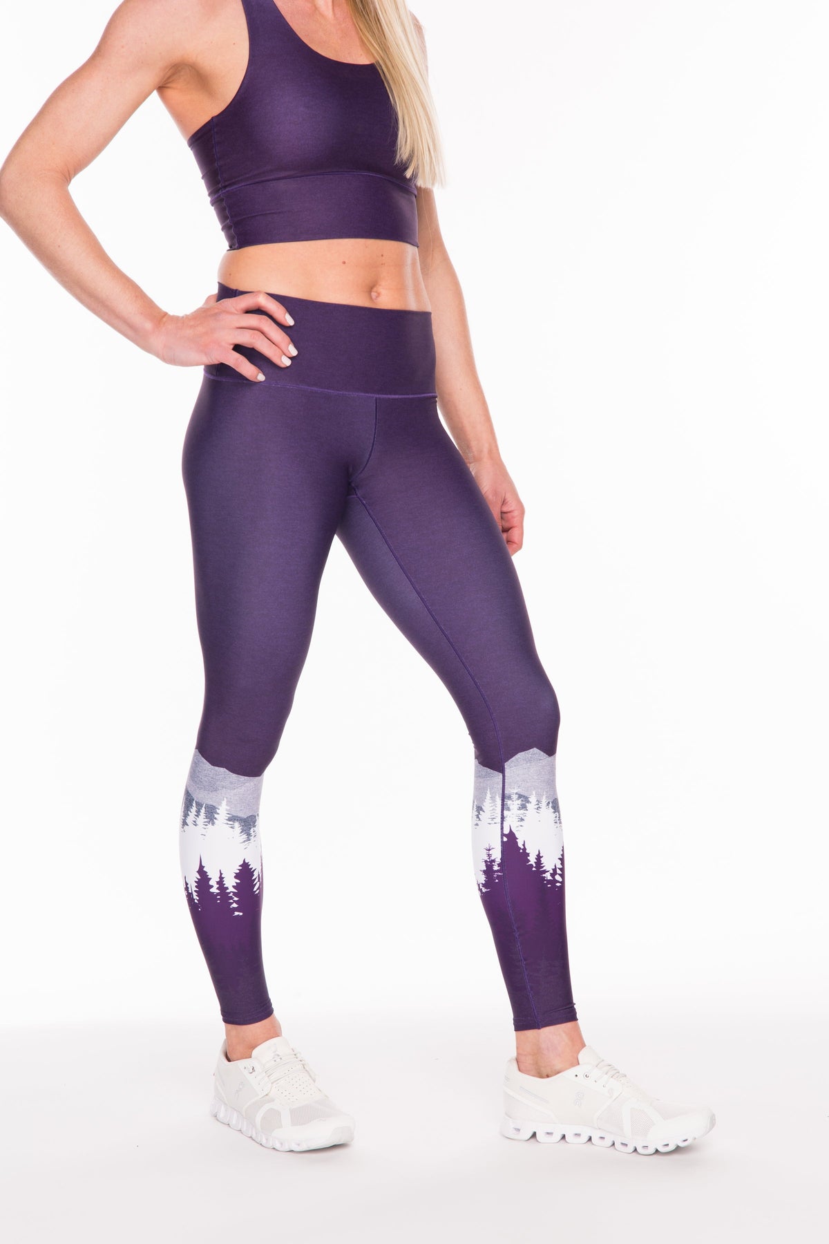 Purple Summit Yoga Pants