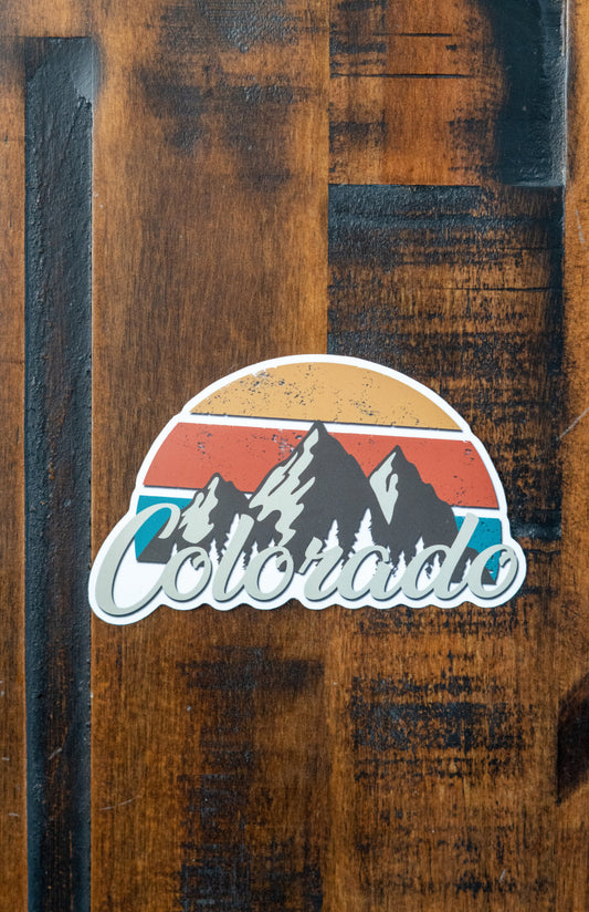 Retro Colorado Sticker