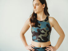 Load image into Gallery viewer, Moss Camo Crop Top *FINAL SALE*
