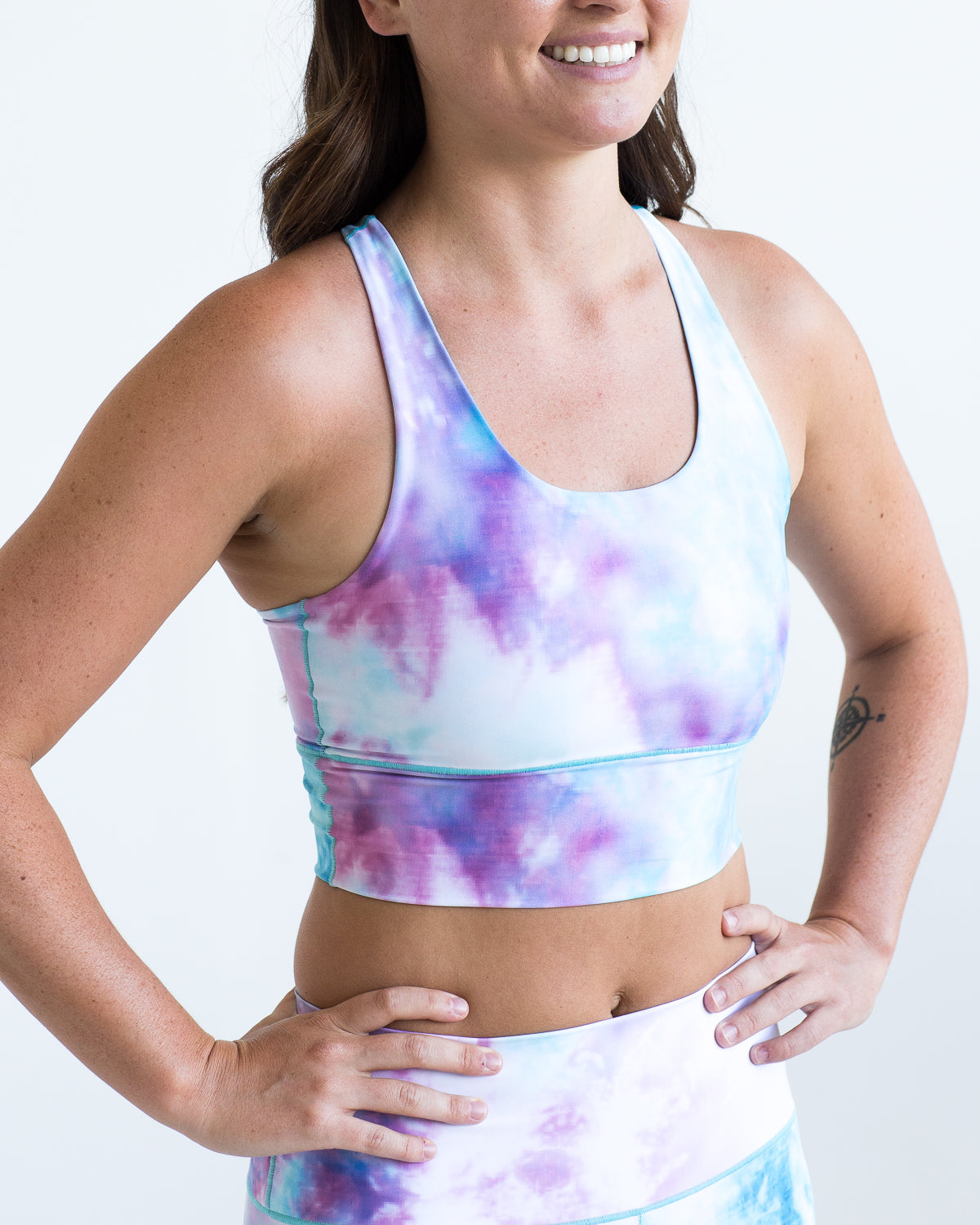 Cotton Candy Longline Sports Bra