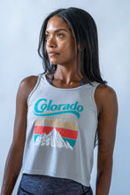 Load image into Gallery viewer, Colorado Mountain Crop Top Grey
