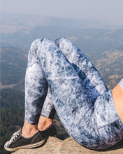 Load image into Gallery viewer, Grey Marble Yoga Pants
