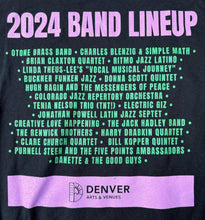 Load image into Gallery viewer, Official 2024 Denver Five Points Jazz Festival T-Shirt

