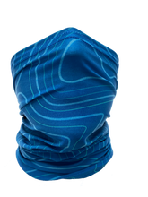 Load image into Gallery viewer, Blue Topo Neck Gaiter *FINAL SALE*
