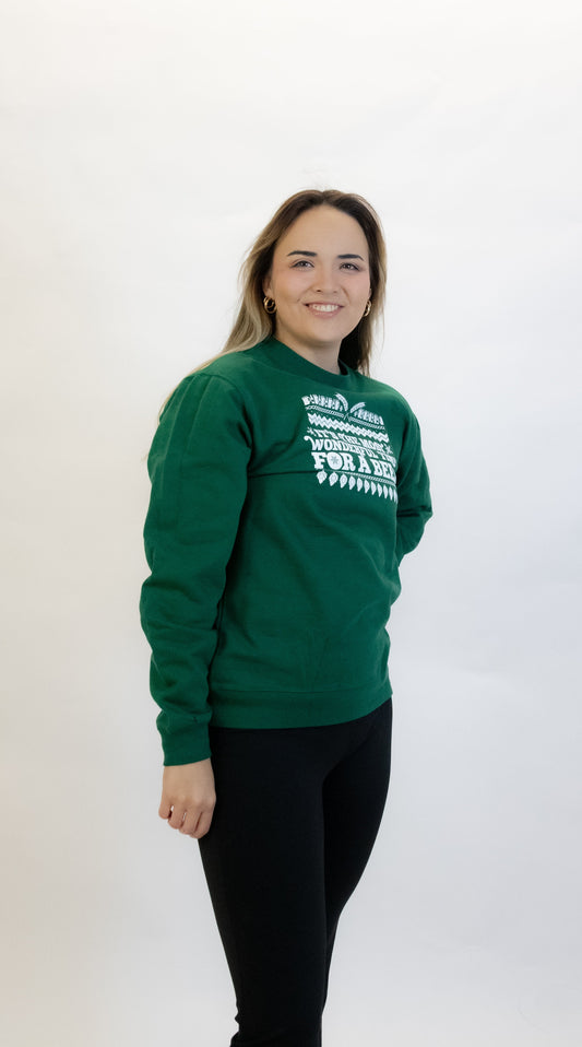 1876 | The Most Wonderful Sweatshirt - Green *FINAL SALE*