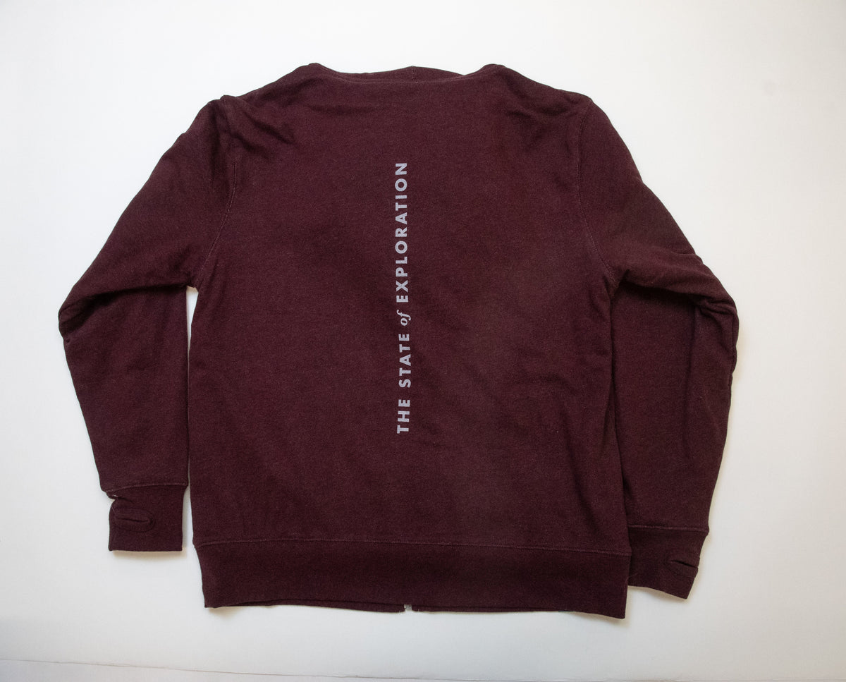 1876 | Trophy Zip Hoodie - Burgundy
