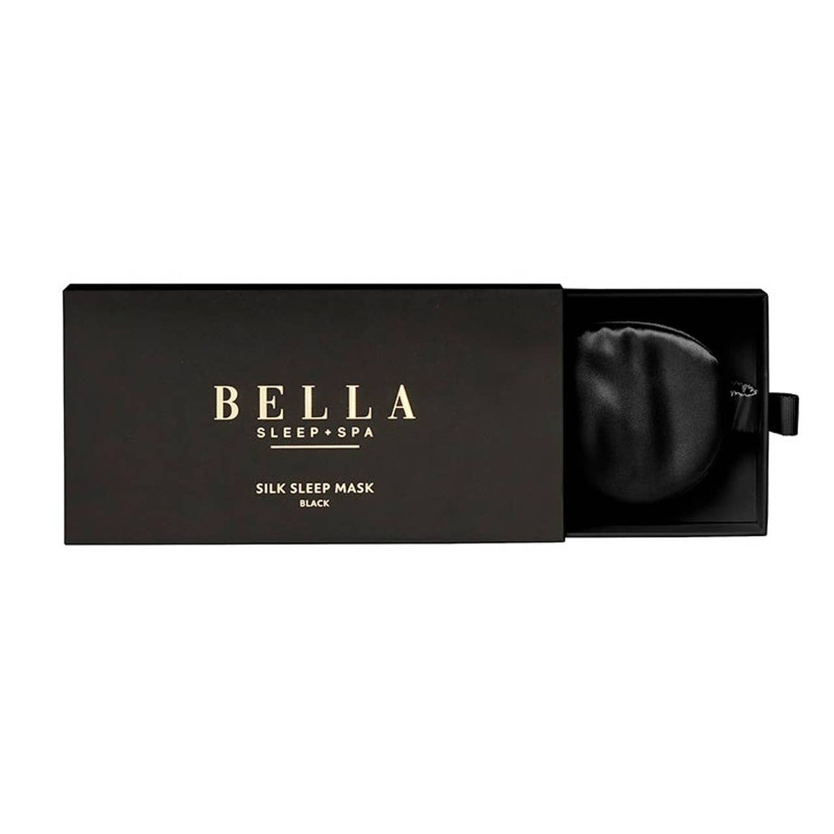 100% Mulberry Silk Black Sleep Mask