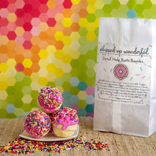 Load image into Gallery viewer, Birthday Cake Doughnut Hole Bath Bomb *VEGAN*
