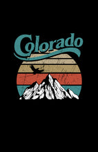 Load image into Gallery viewer, Colorado Mountain Crop Top Black
